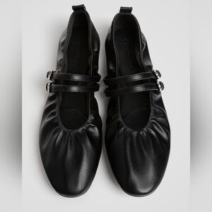 New! Stradivarius By Zara                     Black Ballet Flats